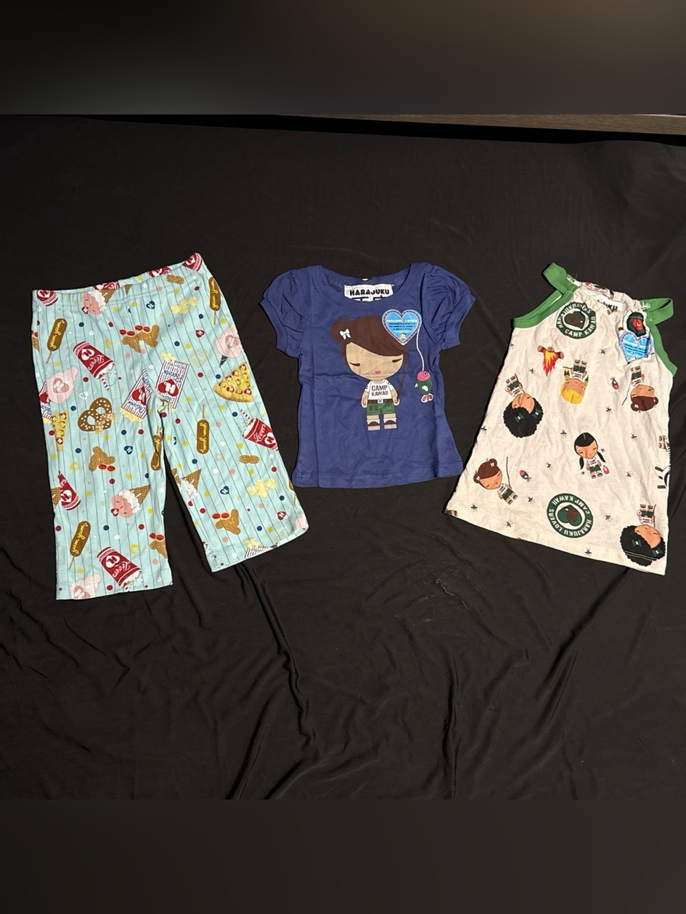 New Harajuku Lovers Baby Ice Cream Pants Kawaii Dress Shirt 9/12 Month Lot